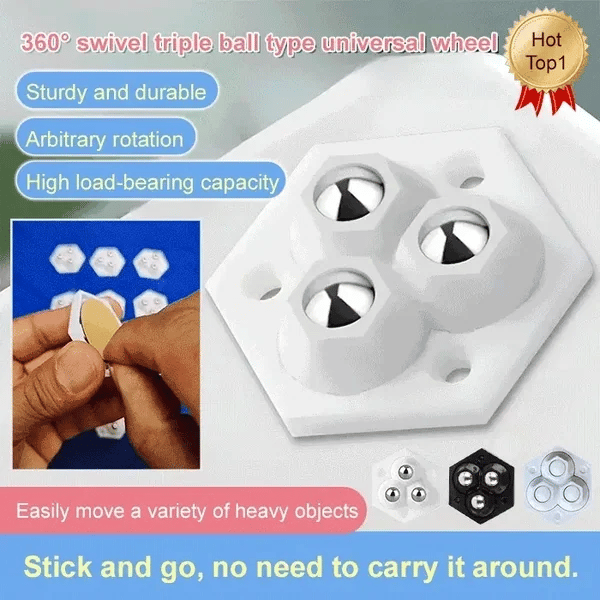 🔥Daily Promotion✨360° rotating three-ball caster（20Pcs）