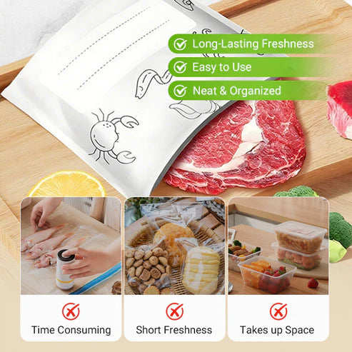 Reusable Aluminum Foil Sealable Storage Bags $9.99 Regular price$19.99Sale price 50