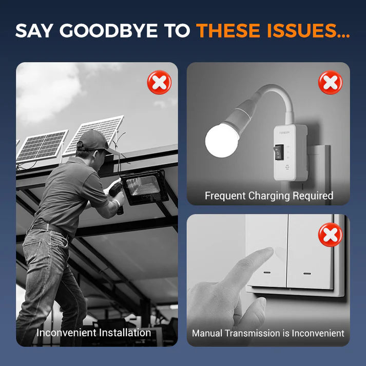 Outdoor Solar Clip Light with Motion Sensor