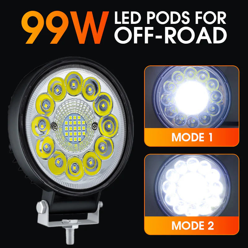 🔥Buy 2 Get 1 Free🎉4-inch 99W LED Pod for Off-Road