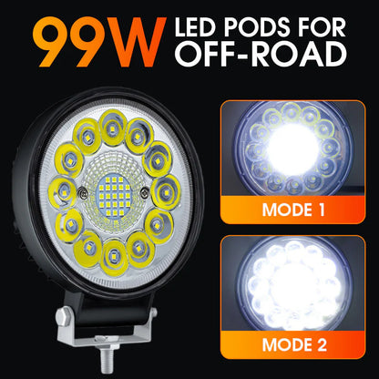 🔥Buy 2 Get 1 Free🎉4-inch 99W LED Pod for Off-Road