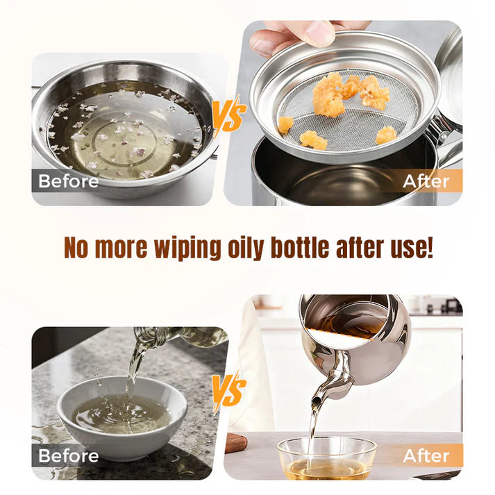 Stainless Steel Oil Filter Pot