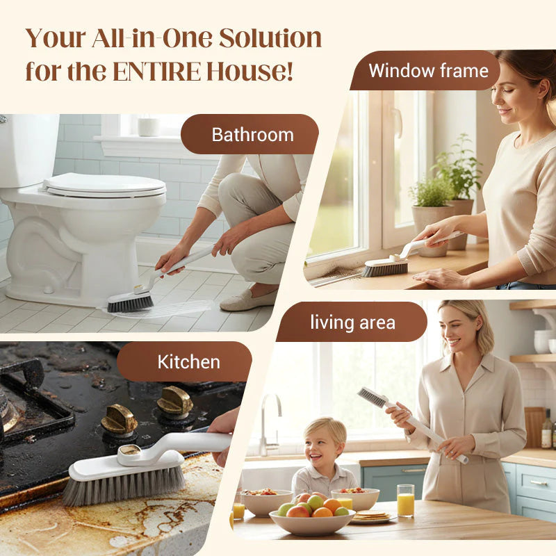 🔥LAST DAY SALE-50% OFF🎁3-In-1 Multi-Function Rotating Crevice Cleaning Brush