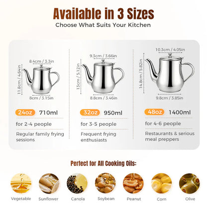 Stainless Steel Oil Filter Pot