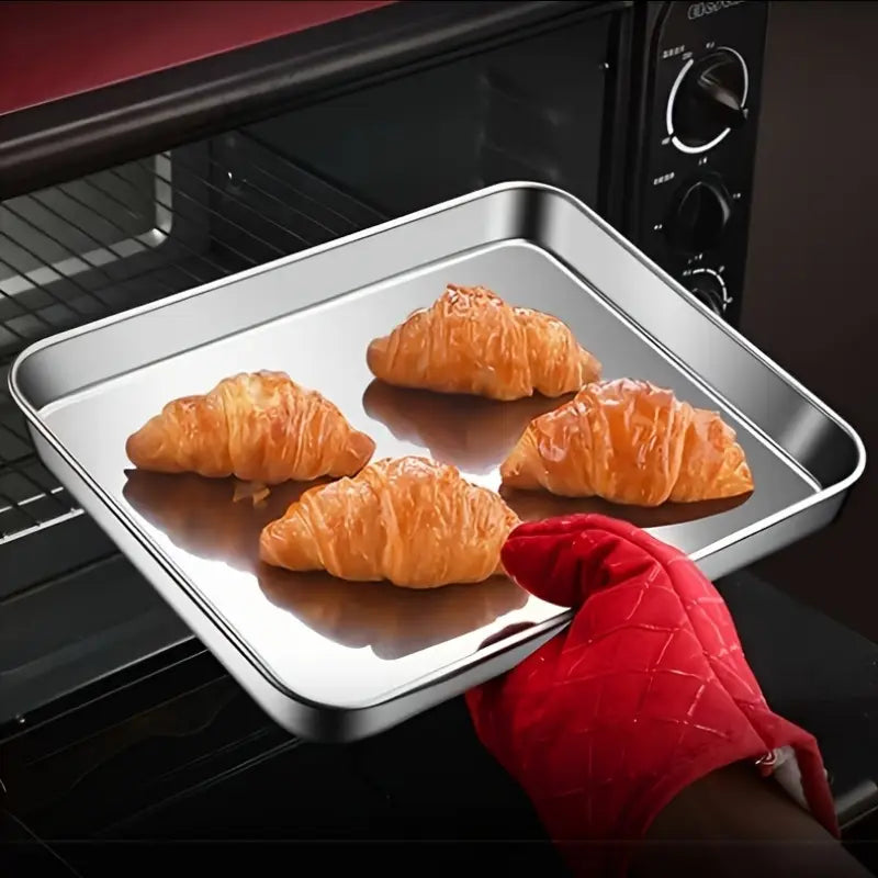 Non Stick Baking Pan Food Storage Box with Cover Pack of 2 🔥🔥