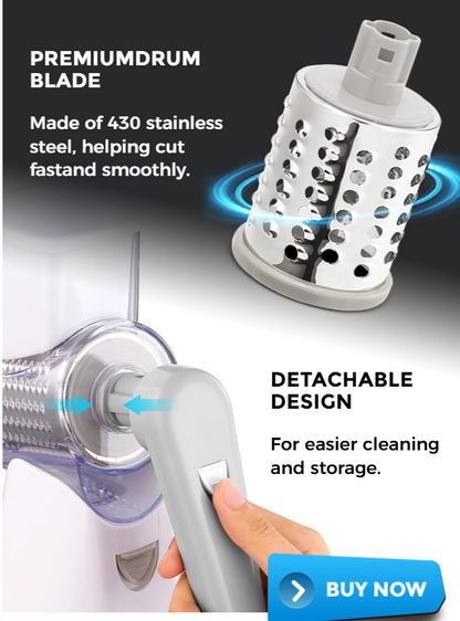 3 in 1 Rotary Grater Vegetable Slicer
