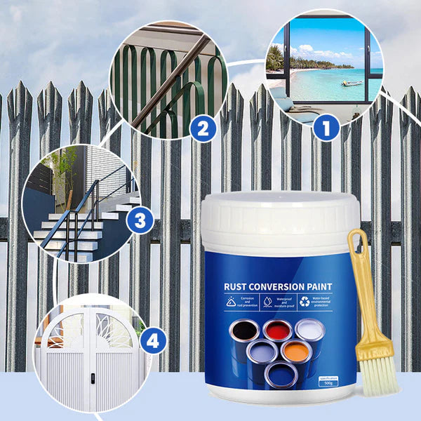 🔥HOT SALE 50%OFF🔥Weatherproof Rust Converter Paint for Metal (Buy 1 Get 1 Free 🔥🔥)