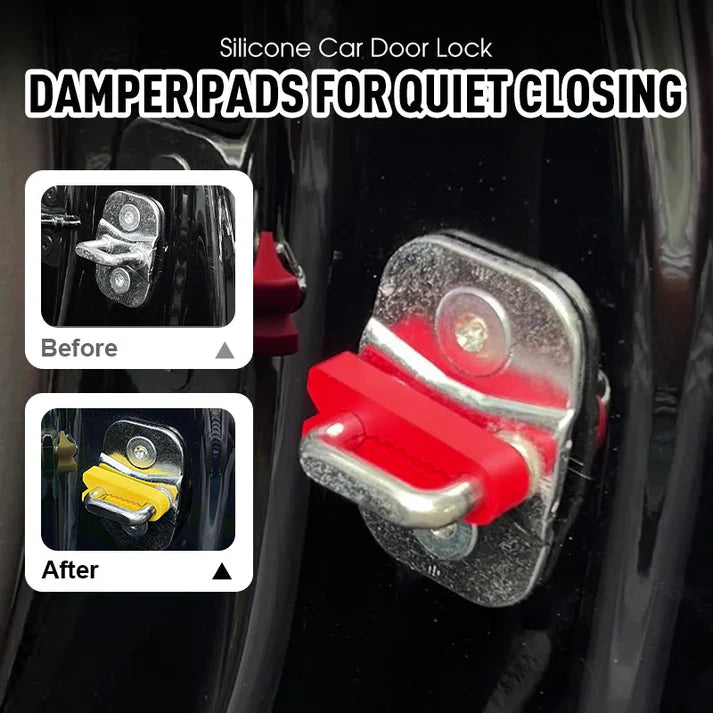 ✨ Silicone Car Door Lock Damper Pads - Noise-Reducing Sealing with Self-Adhesive Design for Soft & Quiet Closing 🔇🧤