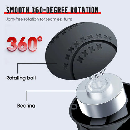 ✨ Ergonomic Steering Wheel Knob - Anti-slip design for better grip in all conditions 🔧💫