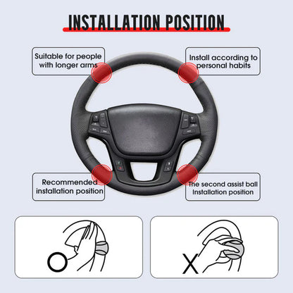 ✨ Ergonomic Steering Wheel Knob - Anti-slip design for better grip in all conditions 🔧💫
