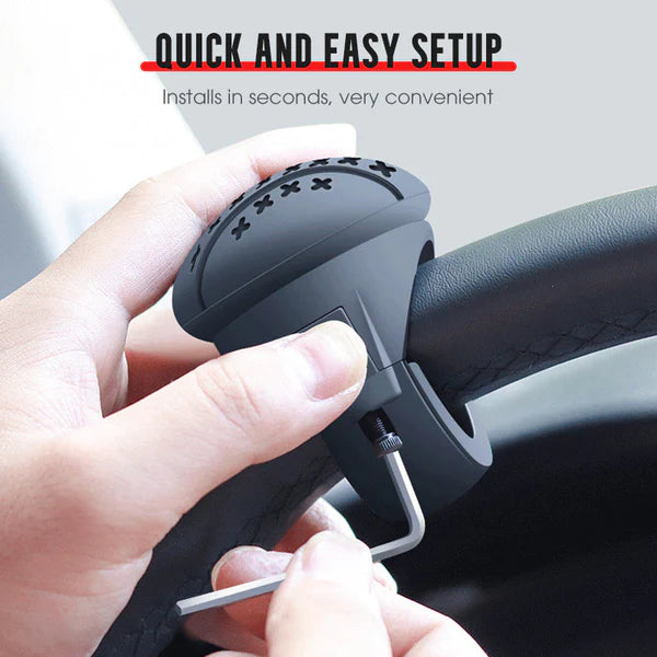 ✨ Ergonomic Steering Wheel Knob - Anti-slip design for better grip in all conditions 🔧💫